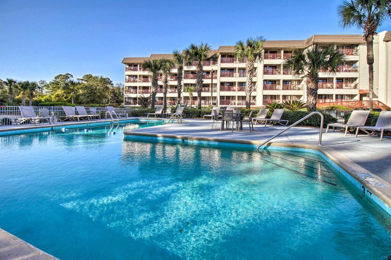 Hilton Head Ocean-View Villa Steps To Beach! Хилтън Хед Айлънд Екстериор снимка